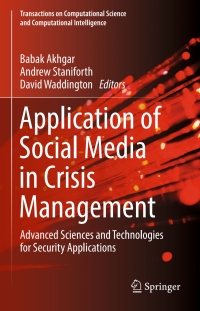 Titelbild: Application of Social Media in Crisis Management 9783319524184