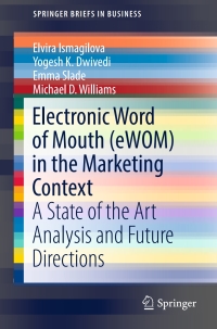 Cover image: Electronic Word of Mouth (eWOM) in the Marketing Context 9783319524580