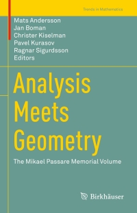 Cover image: Analysis Meets Geometry 9783319524696