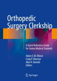 Cover image: Orthopedic Surgery Clerkship 9783319525655