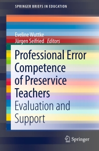 Cover image: Professional Error Competence of Preservice Teachers 9783319526478