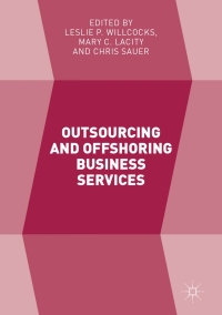 Cover image: Outsourcing and Offshoring Business Services 9783319526508