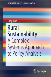 Cover image: Rural Sustainability 9783319526843