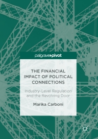 Cover image: The Financial Impact of Political Connections 9783319527758