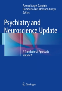 Imagen de portada: Psychiatry and Neuroscience Update - Vol. II 9783319531250