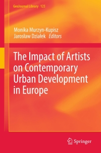 Imagen de portada: The Impact of Artists on Contemporary Urban Development in Europe 9783319532158