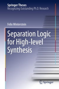 Cover image: Separation Logic for High-level Synthesis 9783319532219