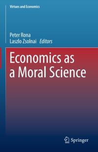 Imagen de portada: Economics as a Moral Science 9783319532905