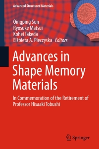 Cover image: Advances in Shape Memory Materials 9783319533056