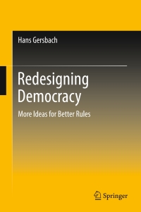 Cover image: Redesigning Democracy 9783319534046