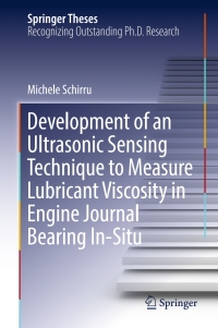 Omslagafbeelding: Development of an Ultrasonic Sensing Technique to Measure Lubricant Viscosity in Engine Journal Bearing In-Situ 9783319534077