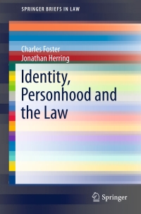 表紙画像: Identity, Personhood and the Law 9783319534589