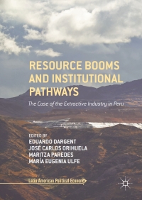Imagen de portada: Resource Booms and Institutional Pathways 9783319535319
