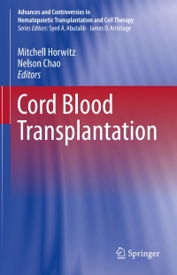 Cover image: Cord Blood Transplantations 9783319536279