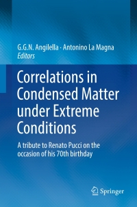 Titelbild: Correlations in Condensed Matter under Extreme Conditions 9783319536637