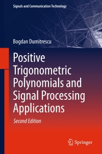 Cover image: Positive Trigonometric Polynomials and Signal Processing Applications 2nd edition 9783319536873