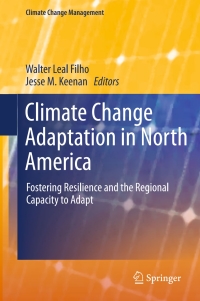 Cover image: Climate Change Adaptation in North America 9783319537412