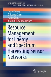Immagine di copertina: Resource Management for Energy and Spectrum Harvesting Sensor Networks 9783319537702