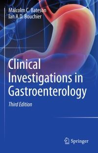 Cover image: Clinical Investigations in Gastroenterology 3rd edition 9783319537856