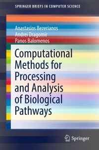 Cover image: Computational Methods for Processing and Analysis of Biological Pathways 9783319538679