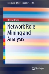 Cover image: Network Role Mining and Analysis 9783319538853