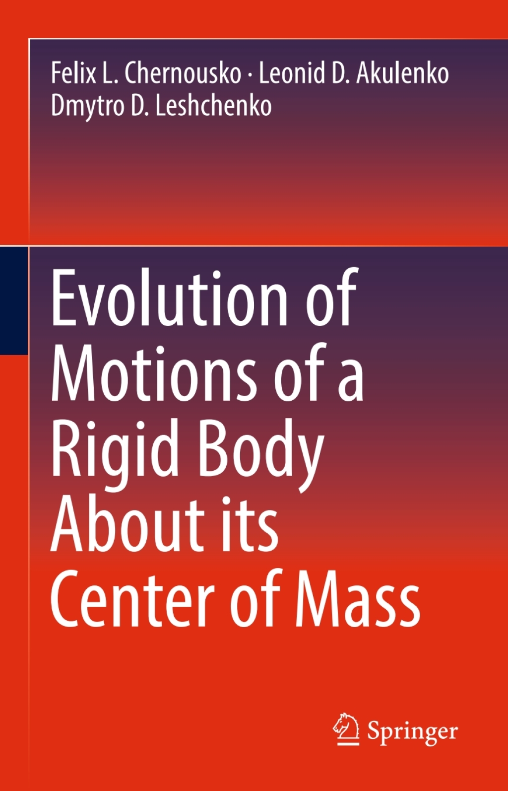 Evolution of Motions of a Rigid Body About its Center of Mass