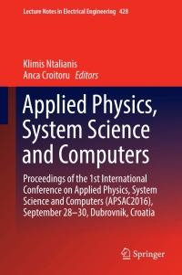 Imagen de portada: Applied Physics, System Science and Computers 9783319539331
