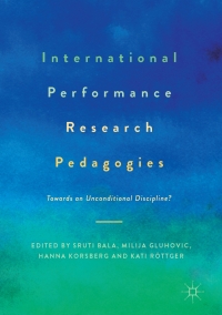 Cover image: International Performance Research Pedagogies 9783319539423