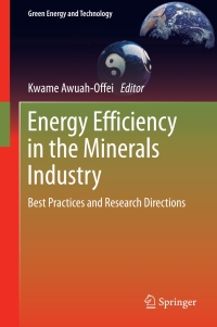 Cover image: Energy Efficiency in the Minerals Industry 9783319541983