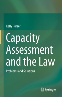 Cover image: Capacity Assessment and the Law 9783319543451