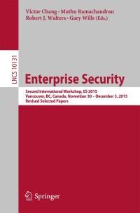 Cover image: Enterprise Security 9783319543796