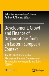 Omslagafbeelding: Development, Growth and Finance of Organizations from an Eastern European Context 9783319544533