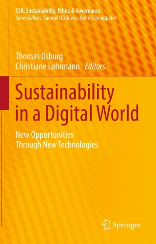 Cover image: Sustainability in a Digital World 9783319546025