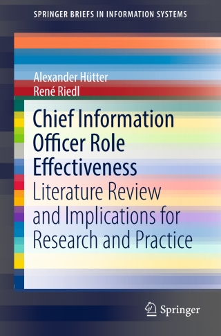 Cover image: Chief Information Officer Role Effectiveness 9783319547527