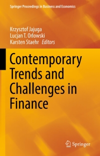 Cover image: Contemporary Trends and Challenges in Finance 9783319548845