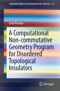 صورة الغلاف: A Computational Non-commutative Geometry Program for Disordered Topological Insulators 9783319550220