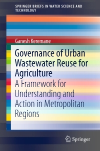 Titelbild: Governance of Urban Wastewater Reuse for Agriculture 9783319550558