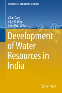 Cover image: Development of Water Resources in India 9783319551241