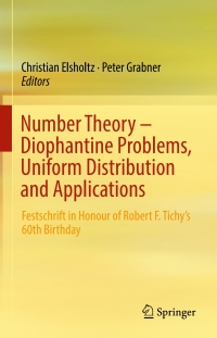 Cover image: Number Theory – Diophantine Problems, Uniform Distribution and Applications 9783319553566