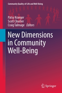 表紙画像: New Dimensions in Community Well-Being 9783319554075