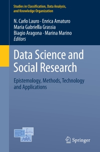Cover image: Data Science and Social Research 9783319554761