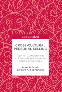 Imagen de portada: Cross-Cultural Personal Selling 9783319555768