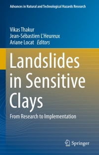 صورة الغلاف: Landslides in Sensitive Clays 9783319564869