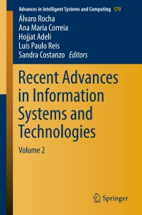 Imagen de portada: Recent Advances in Information Systems and Technologies 9783319565378