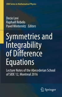Imagen de portada: Symmetries and Integrability of Difference Equations 9783319566658