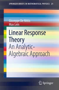 Cover image: Linear Response Theory 9783319567310