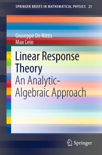 Imagen de portada: Linear Response Theory 9783319567310