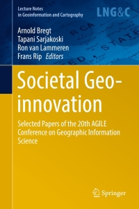 صورة الغلاف: Societal Geo-innovation 9783319567587