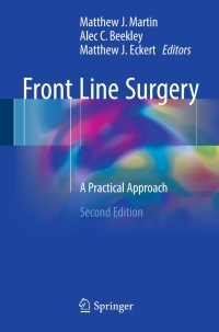 Cover image: Front Line Surgery 2nd edition 9783319567792