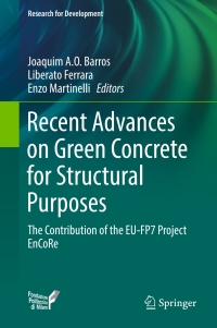 Cover image: Recent Advances on Green Concrete for Structural Purposes 9783319567952